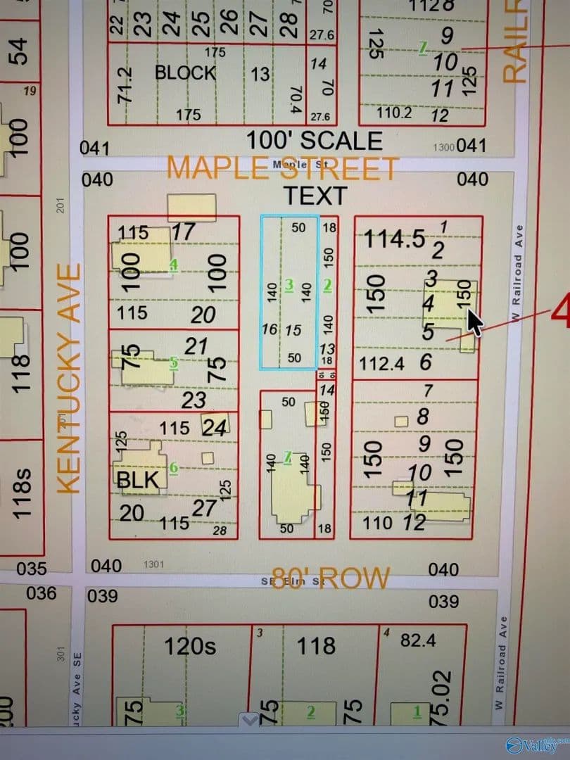 Property from .16 ac Maple Street - KW - Hanceville, Alabama, 35077