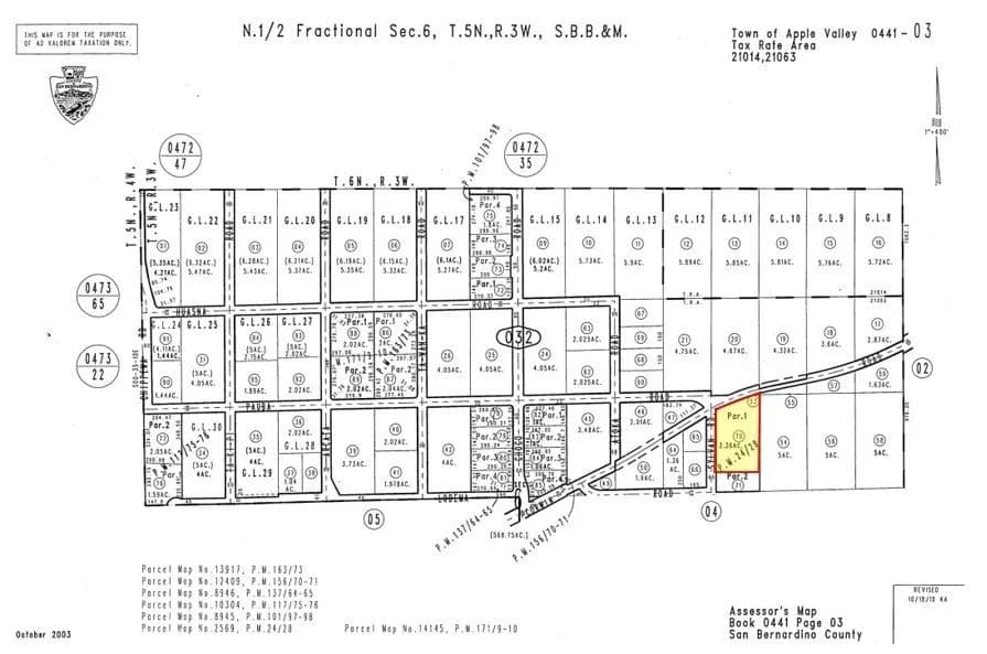 3.36 Acres of Land for Sale in Apple Valley, CA - Apple Valley, California, 92307