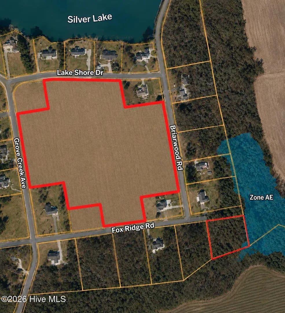 Property from 00 Lake Shore Dr. & Fox Ridge Rd. - KW - Warsaw, North Carolina, 28398