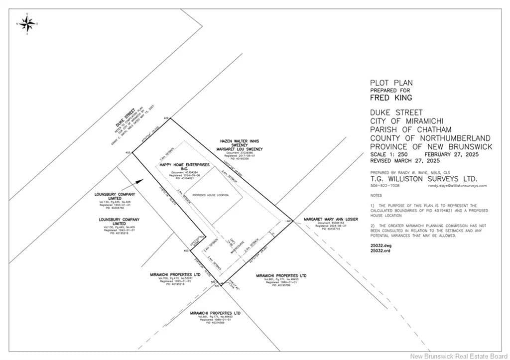 Land for Sale in Miramichi, NB - land for sale