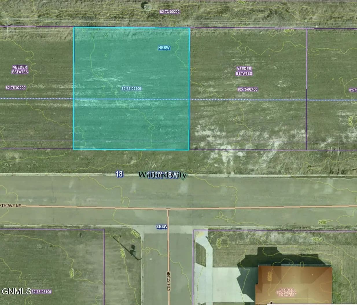 Property from Tbd 7th Avenue NE - KW - Watford City, North Dakota, 58854