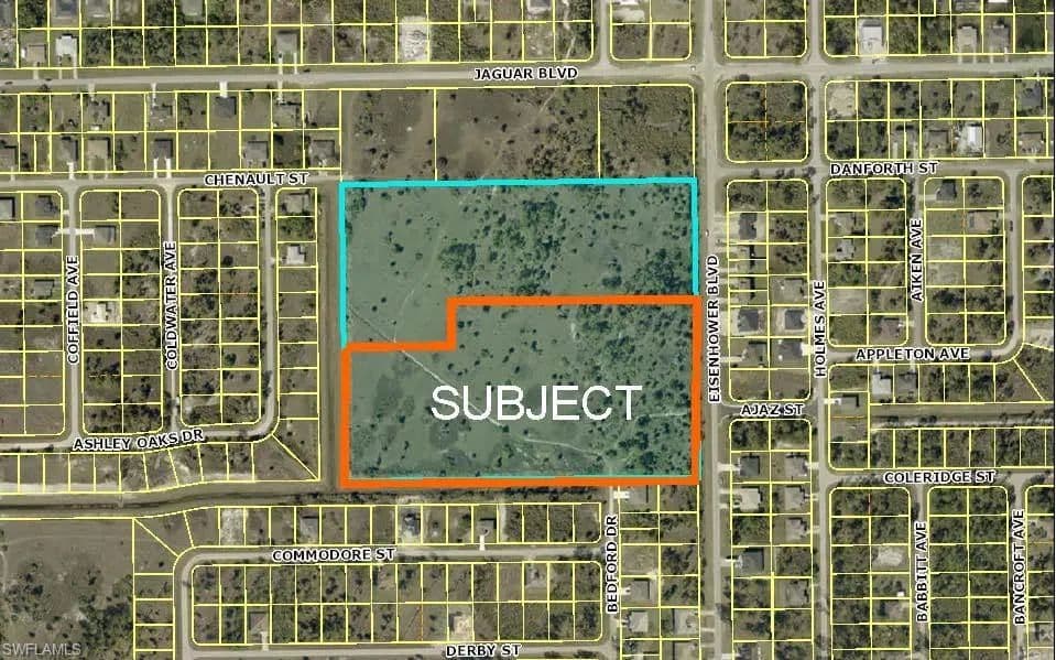Property from Eisenhower Blvd - KW - Lehigh Acres, Florida, 33974