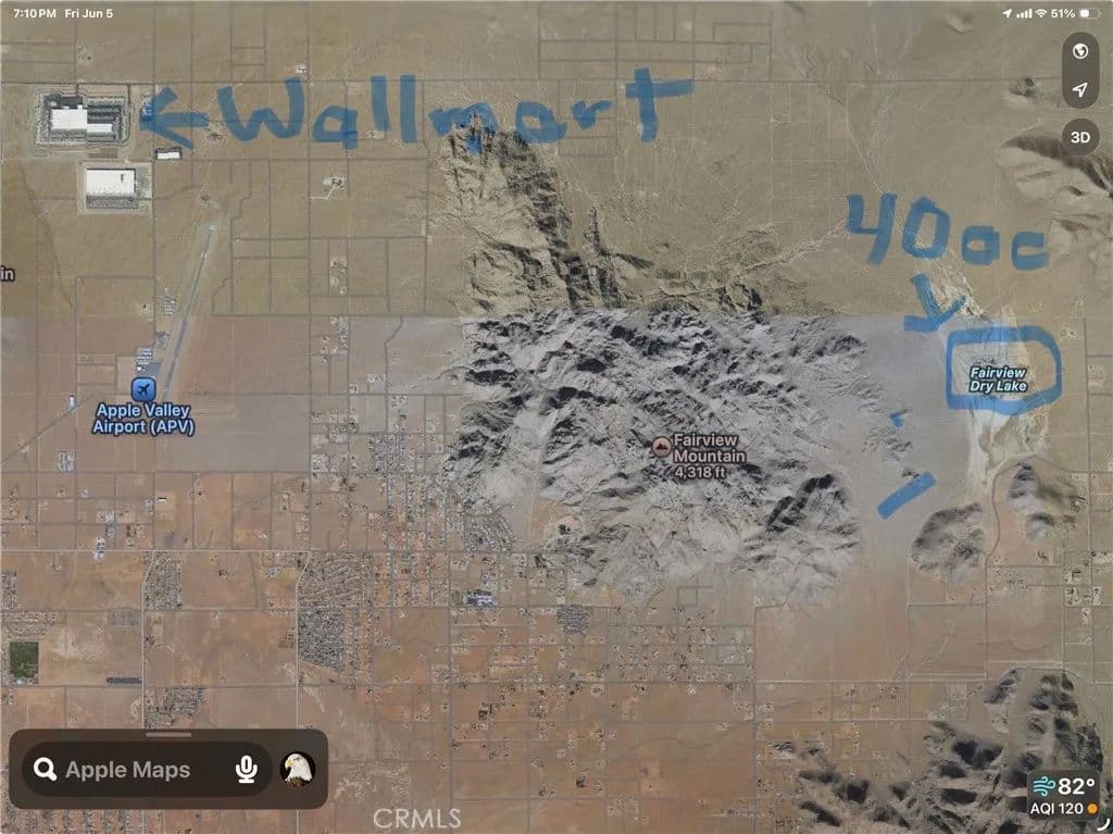 40 Acres of Land for Sale in Apple Valley, CA - Apple Valley, California, 92397