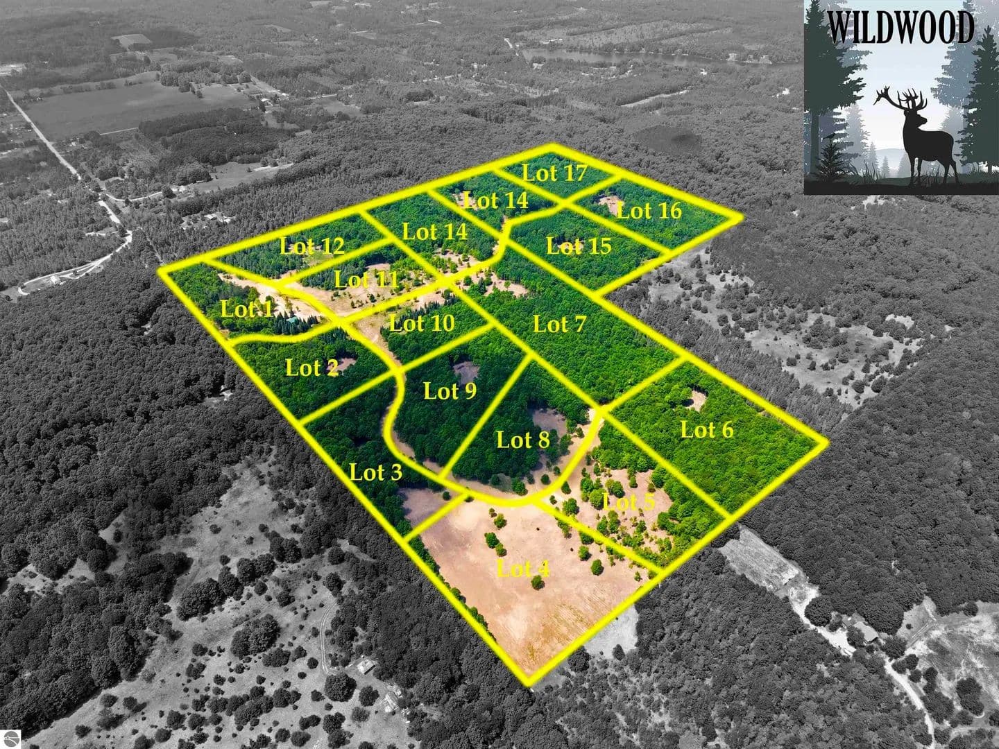 Property from 10732 SW Pine Ridge Drive - KW - Fife Lake, Michigan, 49633