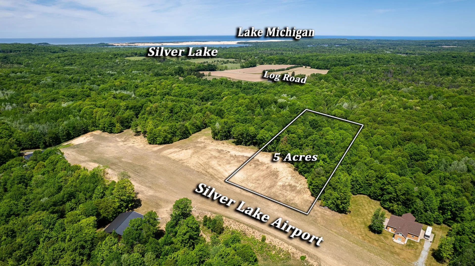 Property from 0 W Weaver Road #Parcel B per Survey - KW - Shelby, Michigan, 49455