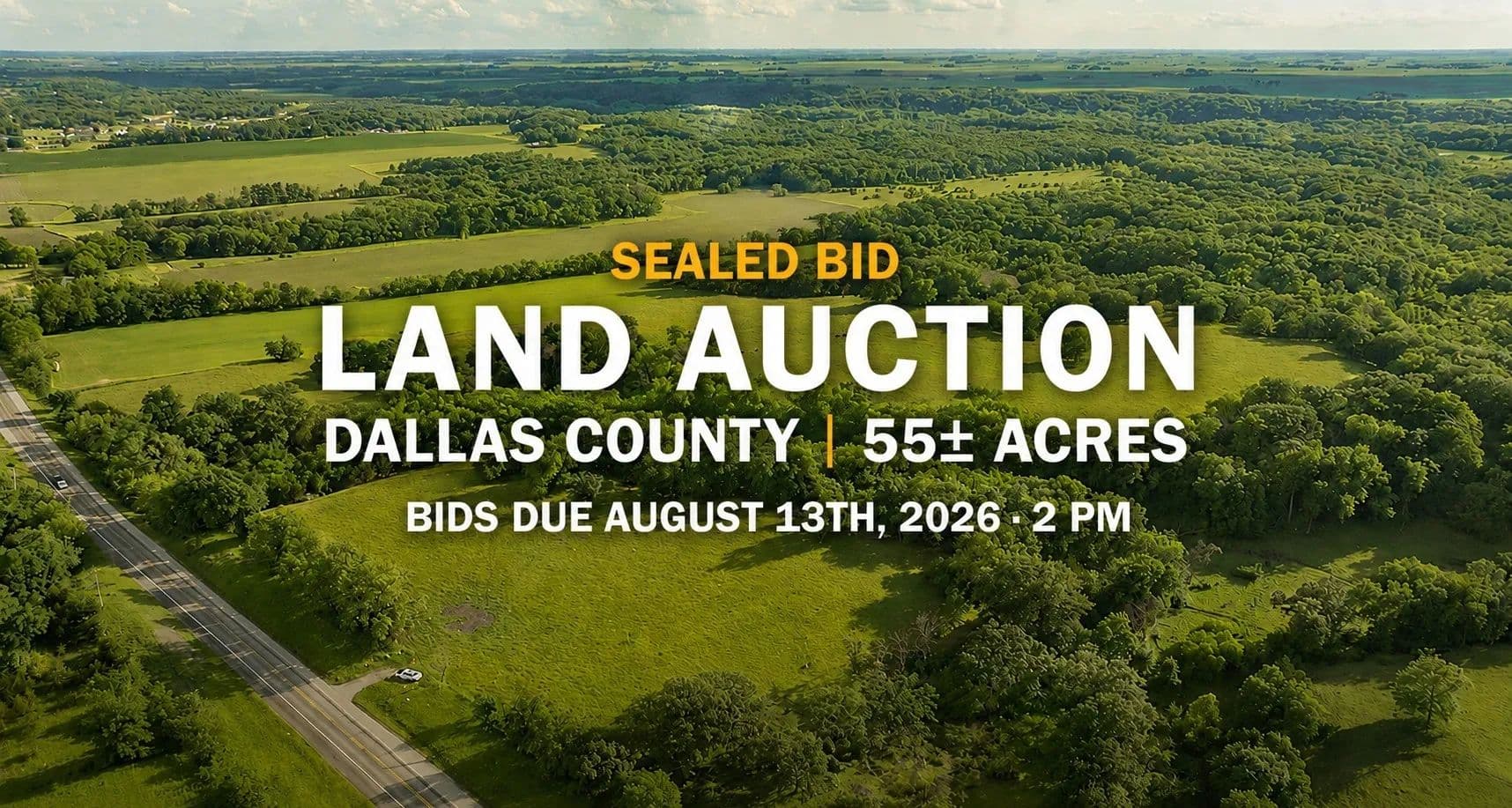 55 Acres of Land for Sale in Dallas Center, IA - Dallas Center, Iowa, 50063