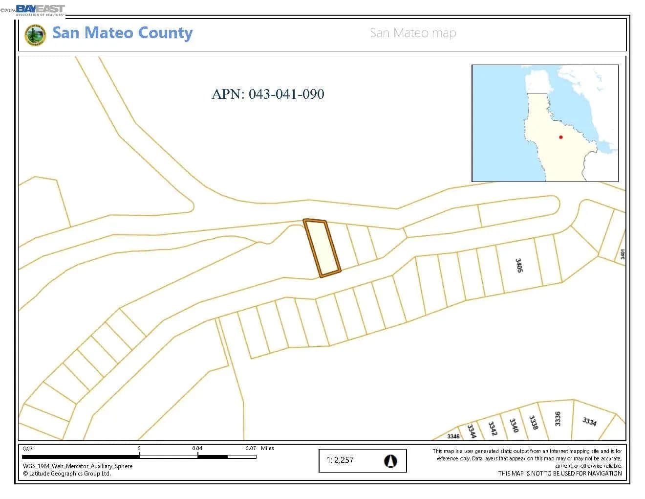 0.16 Acres of Land for Sale in Belmont, California - Belmont, California, 94002