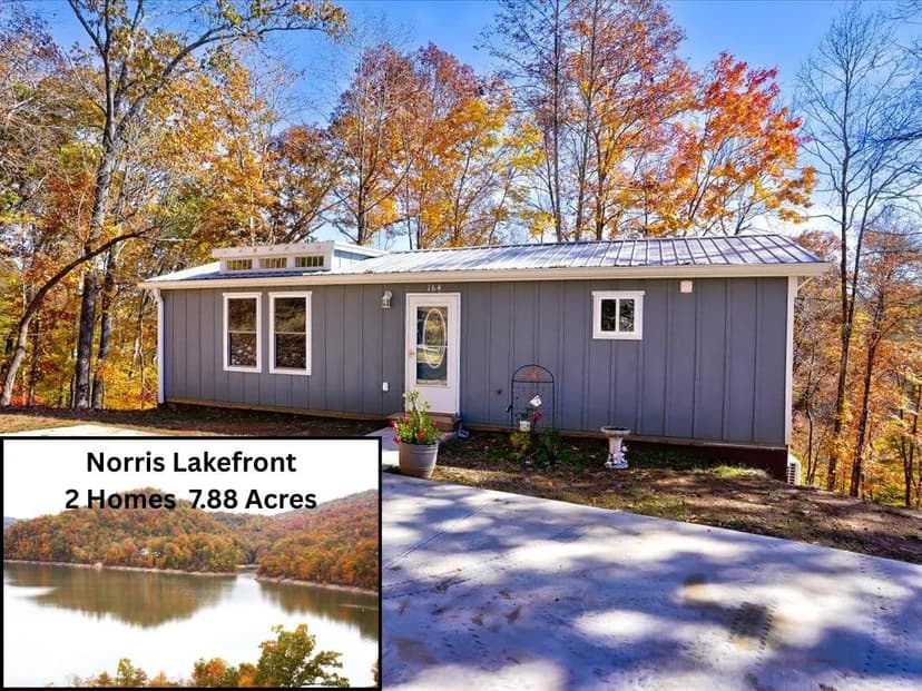 Norris Lake Dream Property - 2 Homes on 7.88 UNRESTRICTED Acres and 930 Ft of Shoreline