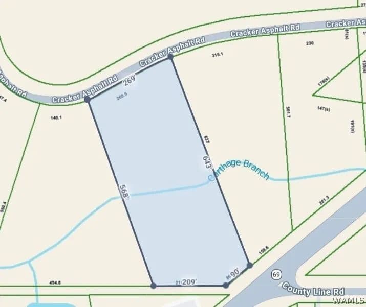Property from 0000 Cracker Asphalt Road - KW - Tuscaloosa, Alabama, 35474