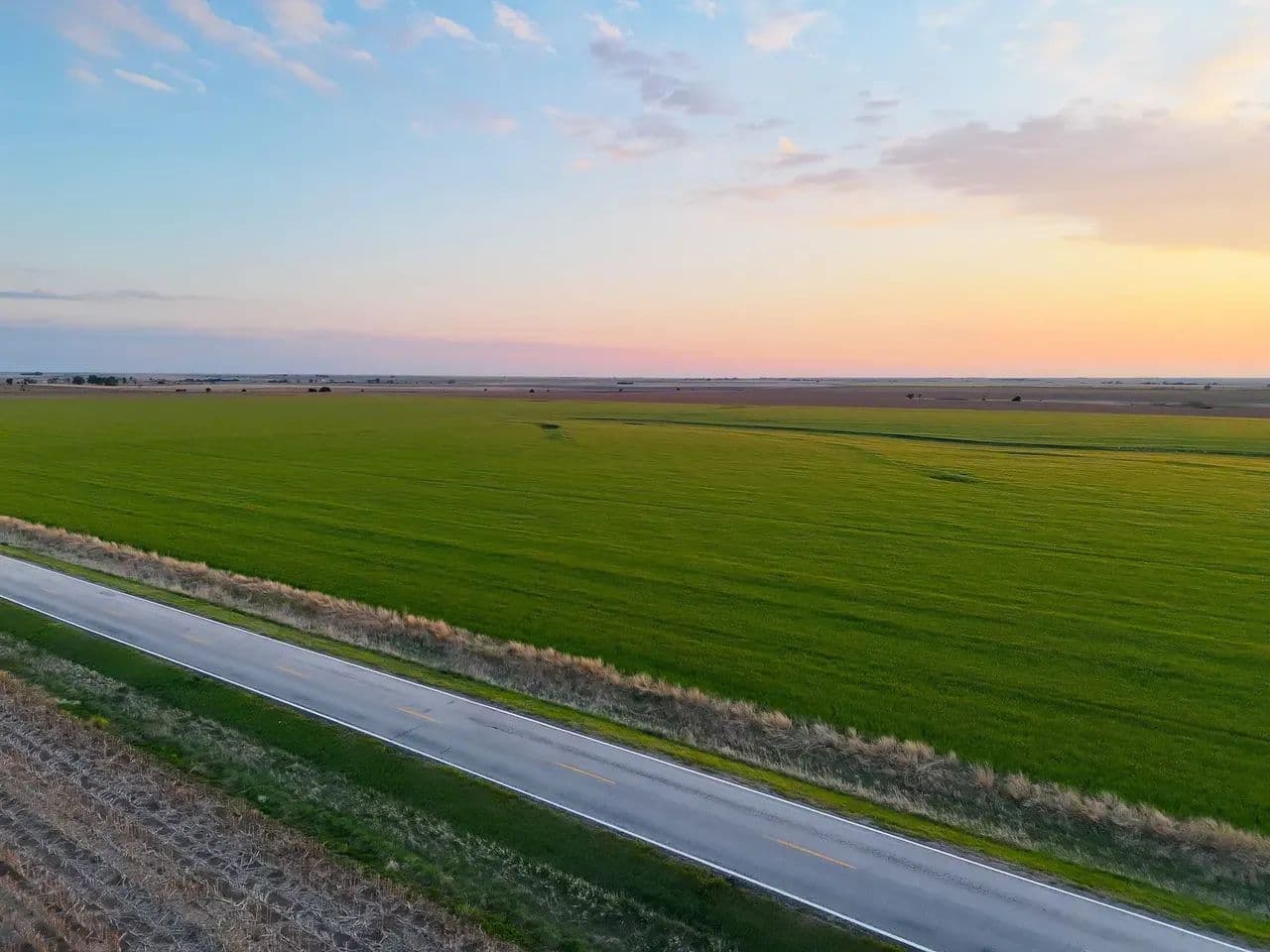 Bunker Hill Tillable Cropland with Paved Road Frontage - Bunker Hill, Kansas, 67626