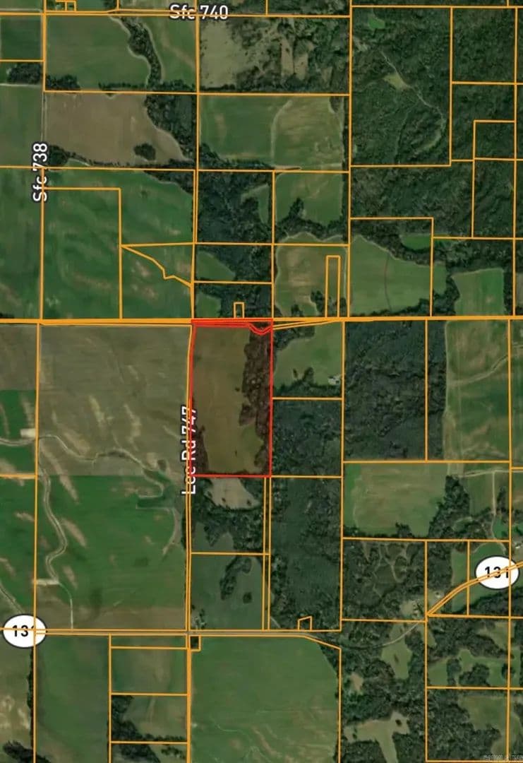 Property from CORNER OF LEE RD 747 and SFC RD 738 - KW - Marianna, Arkansas, 72360