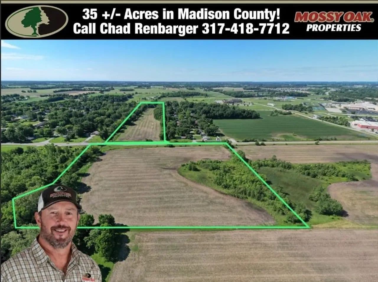 35+/- Acres - Pendleton, IN - Hwy 36 - Pendleton, Indiana, 46064