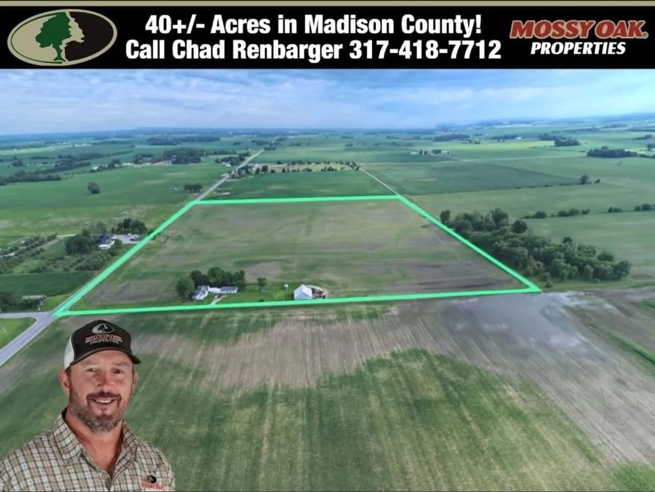 40+/- Acres | Highway 13 Corridor | Madison County, Indiana | South Madison Schools | I-69 Access - Pendleton, Indiana, 46064