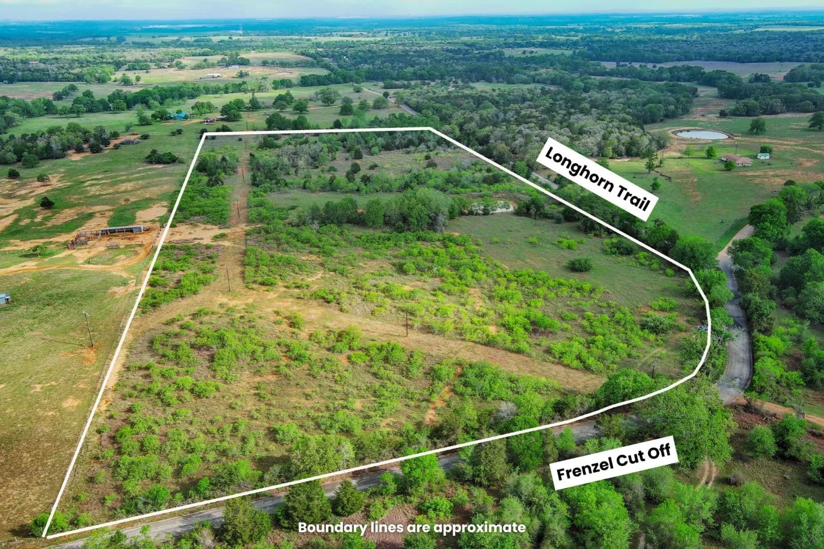 Pond & Easy Access on 27 Acres - Paige, Texas, 78659