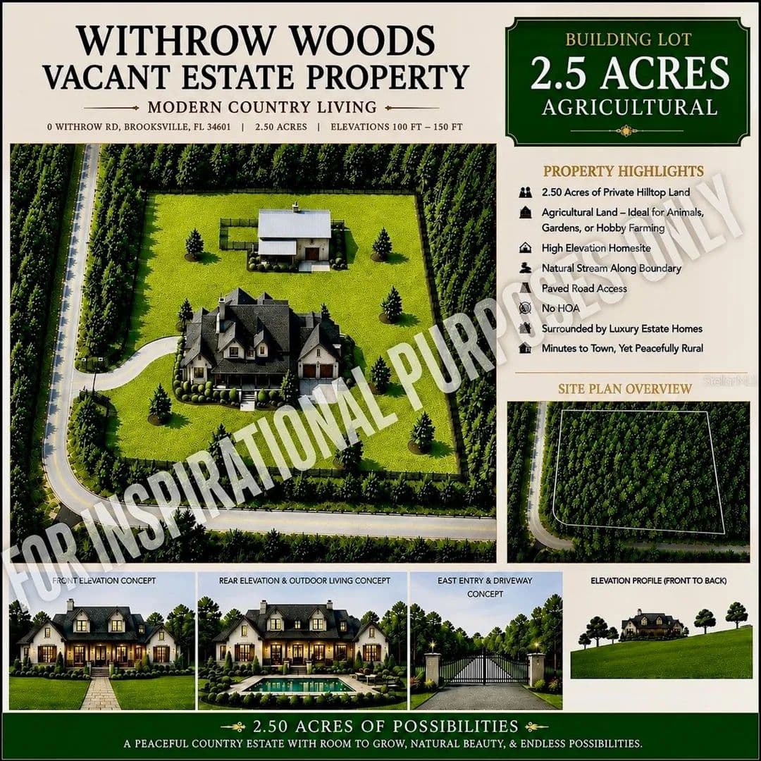 Property from 26000 WITHROW ROAD - KW - Brooksville, Florida, 34601