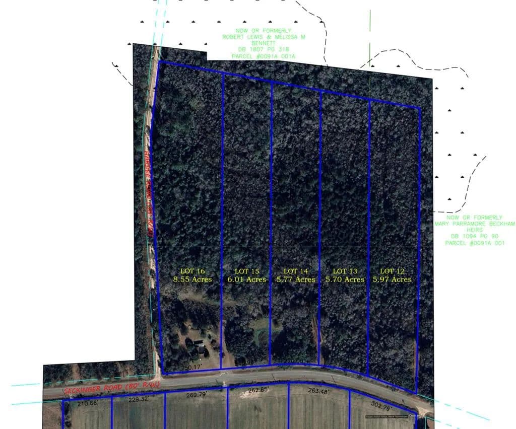 Property from Lot 14 Seckinger Road - KW - Valdosta, Georgia,