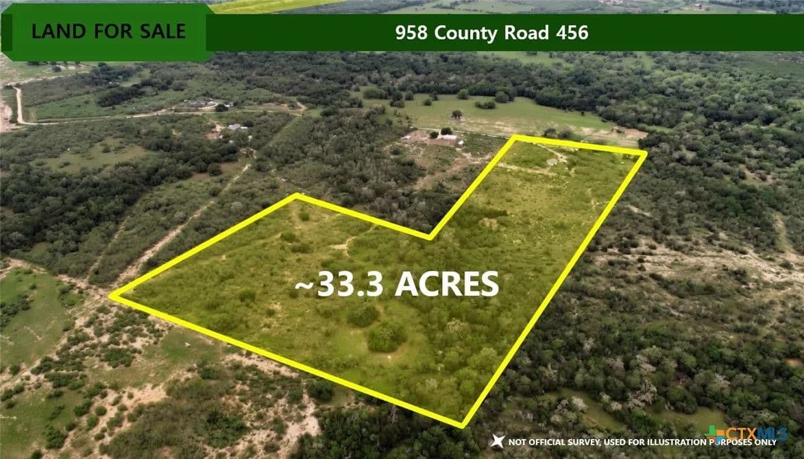 Property from 958 County Road 456 - KW - Waelder, Texas, 78959