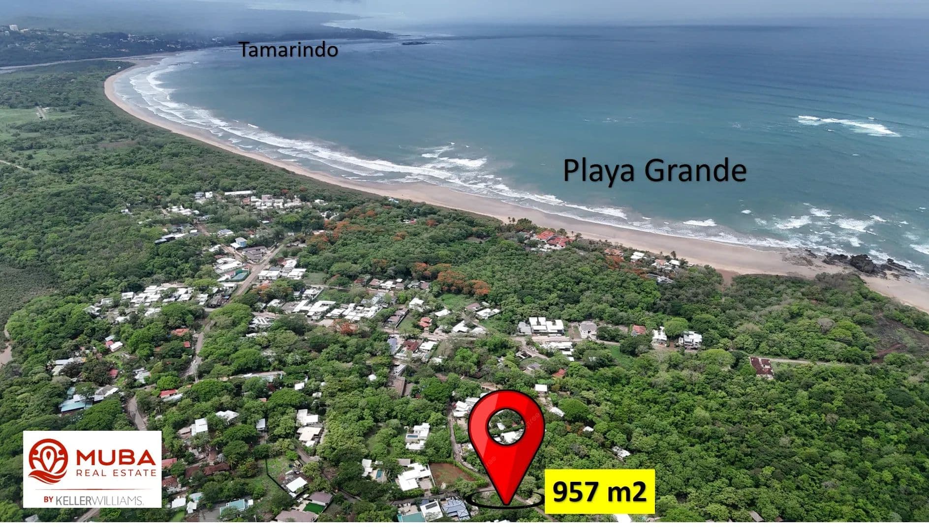 Lote 957 m² uso mixto con medidor de agua instalado, en el Corazón de Playa Grande - land for sale
