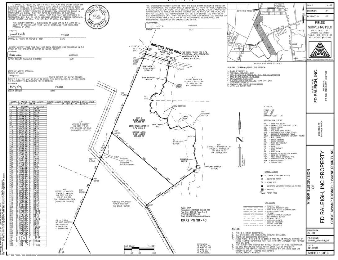 Boyette Pond Road Home-site with Acreage - Pikeville, North Carolina, 27863