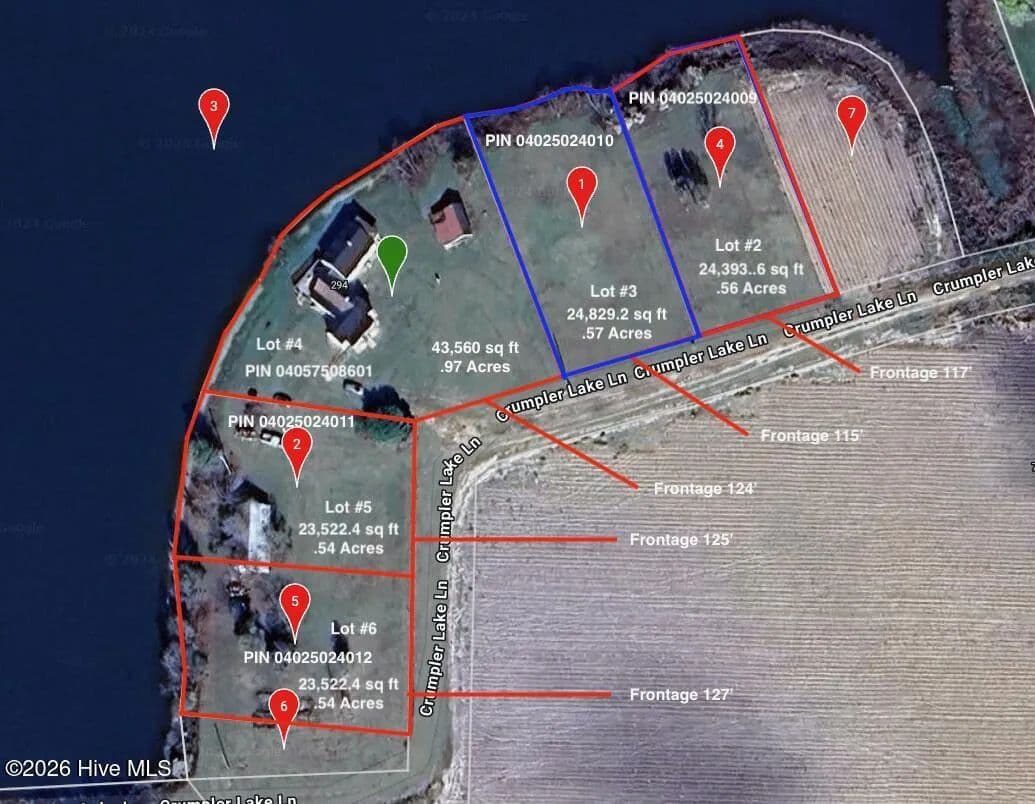 Property from Lot 3 Crumpler Lake Lane - KW - Clinton, North Carolina, 28328