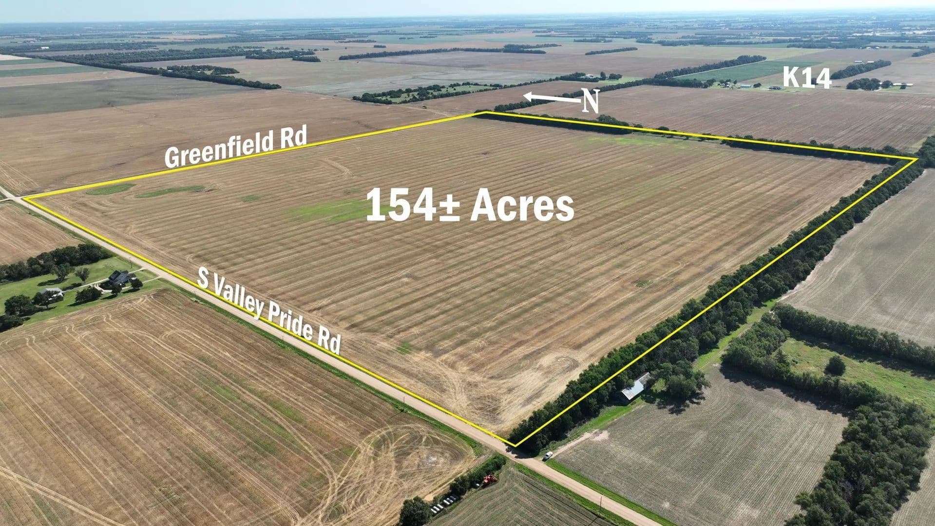 154.05 Acres of Land for Sale in Hutchinson, KS - Hutchinson, Kansas, 67025