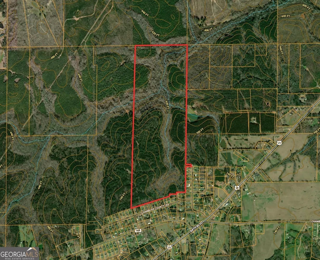 157.4 Acres of Land for Sale in Valley, AL - Valley, Alabama, 36854