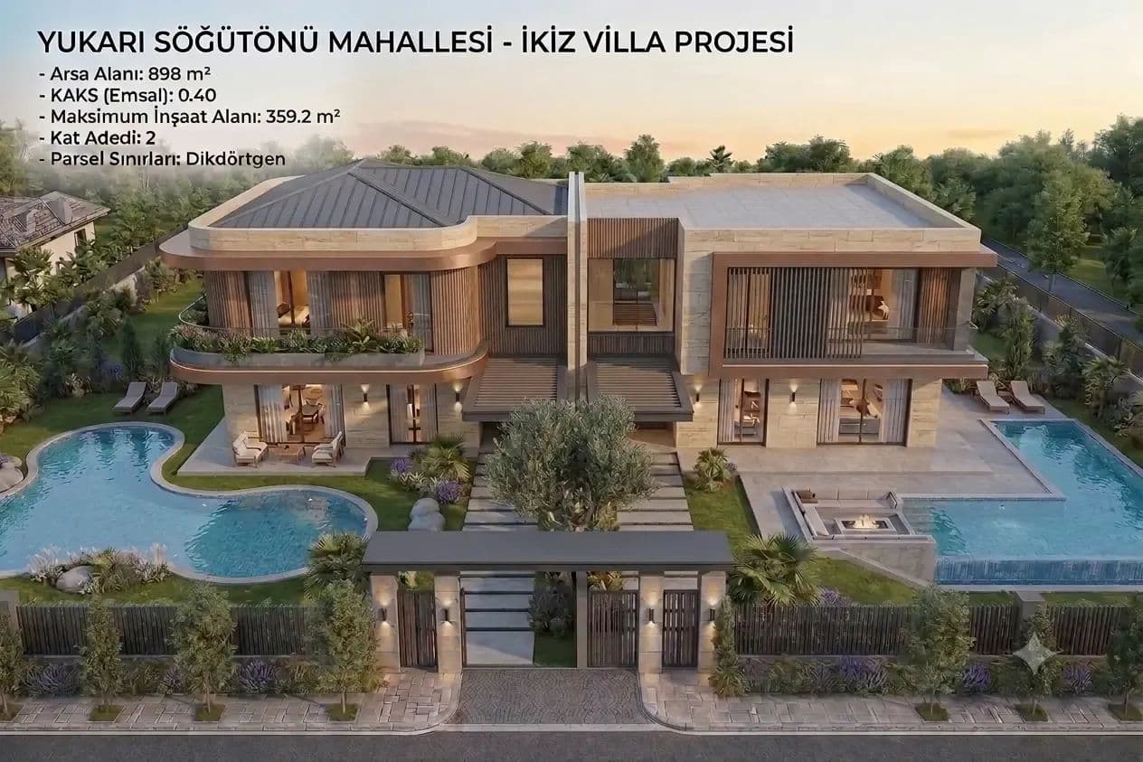 Yukarı Söğütönü'nde 898M² Villa İmarlı Satılık Arsa - Turkey
