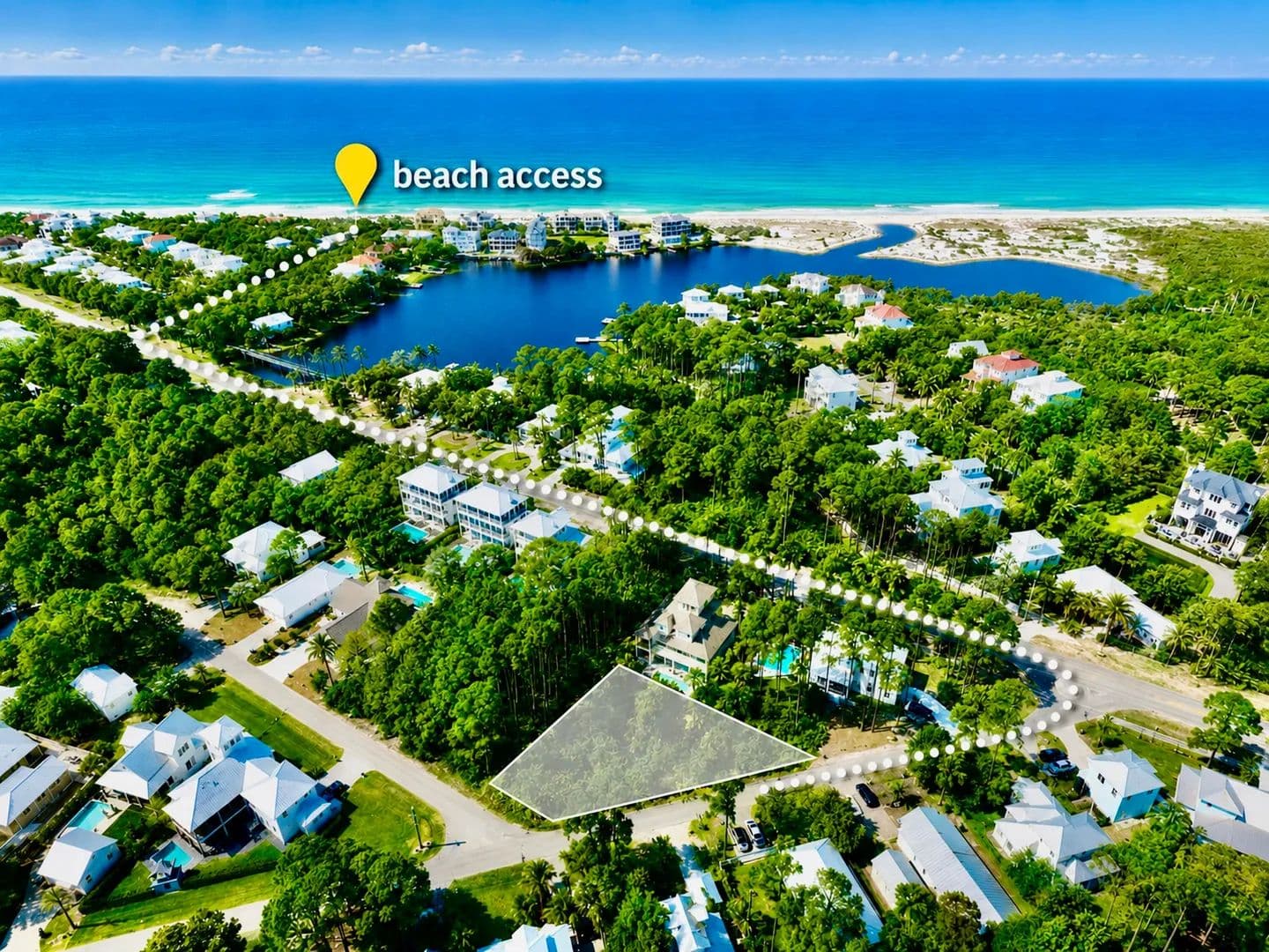 Property from Lot 11 Sunrise Circle - KW - Santa Rosa Beach, Florida, 32459