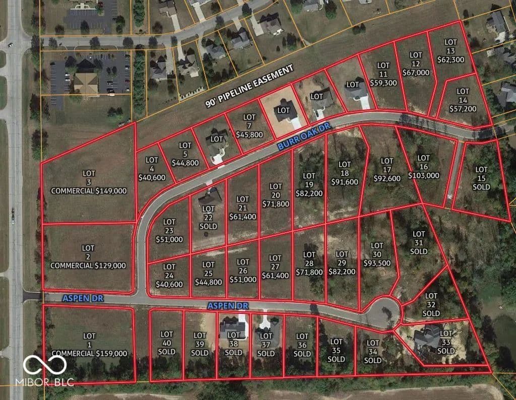 Property from 0 Bur Oak Drive - KW - Batesville, Indiana, 47006
