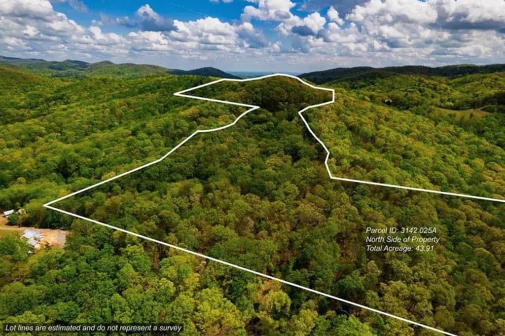 Property from 43.91 Old Burnt Mountain Road - KW - Ellijay, Georgia, 30540