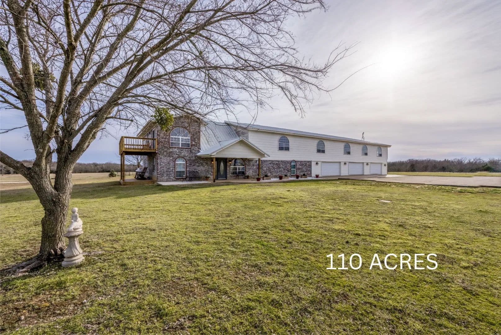 Two-Story Lodge-Style Home on 110 Acres - 1522 Burney Cemetary - Calera, Oklahoma, 74730
