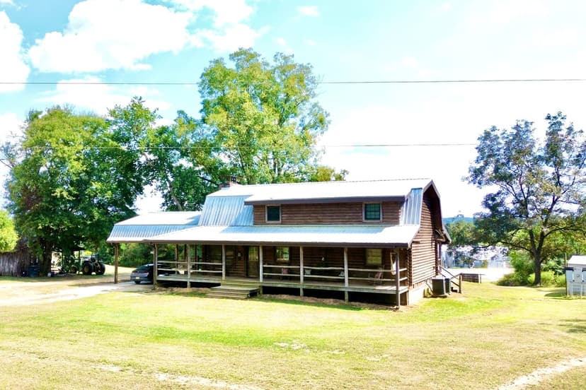 PRICE REDUCED!! Beautiful Log Home +/- 12 acres - Ethelsville AL