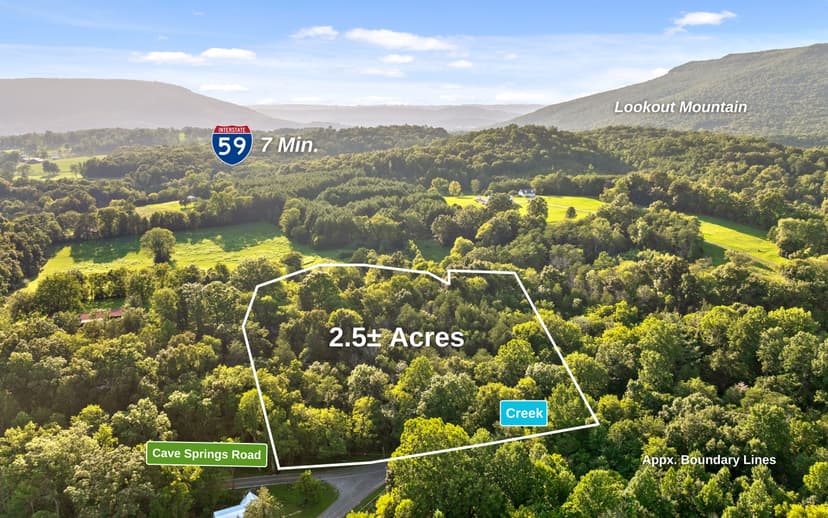 2.5+/- ACRES with CREEK! Ready to build!