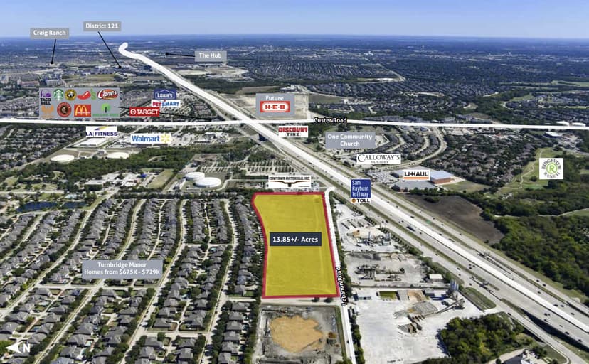 13.85+/- Acre Commercial Development Site | Frisco, TX