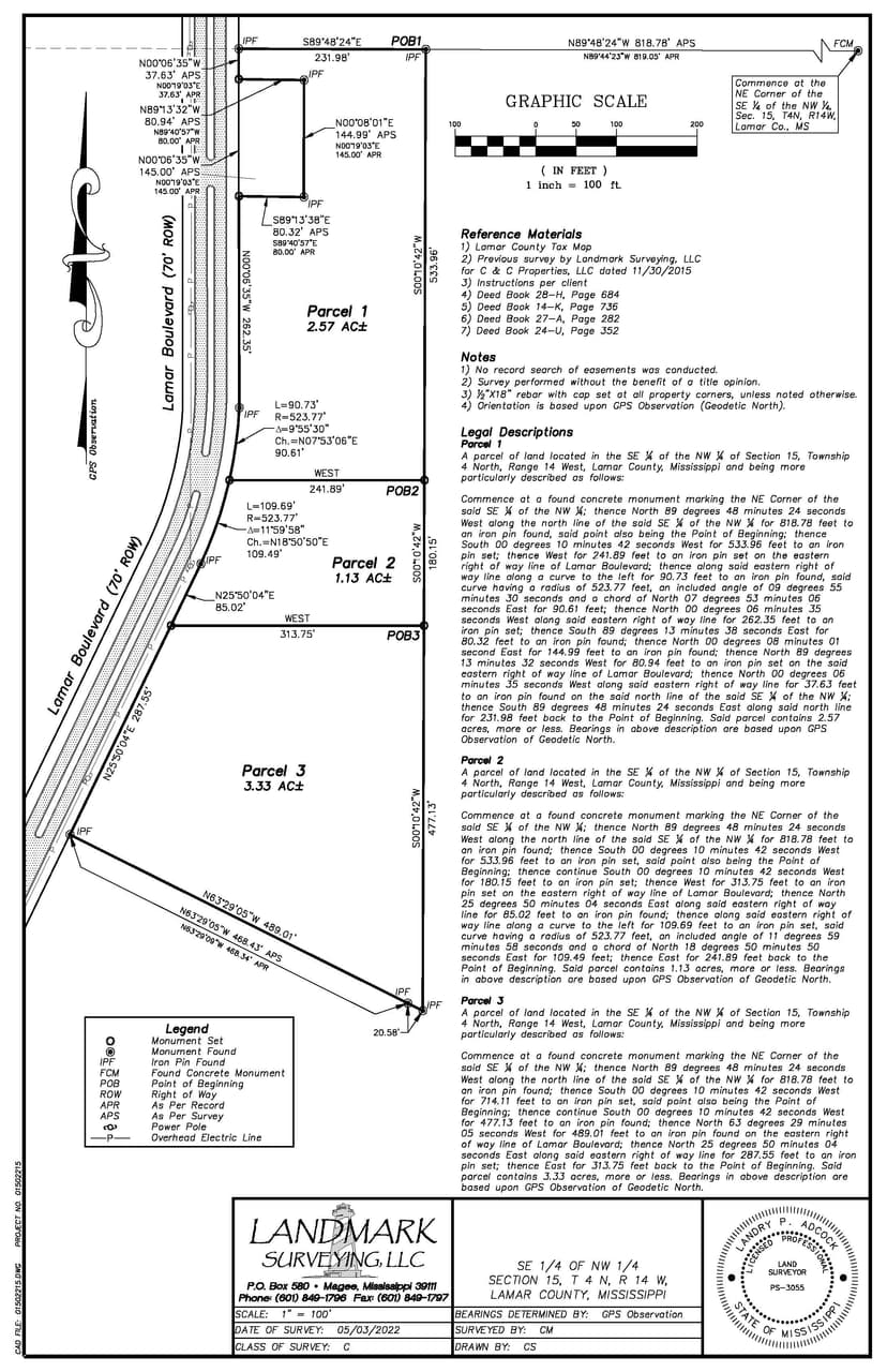 1.13 +/- Acres Lamar County, MS (Lamar Blvd./Oak Grove/Hattiesburg)